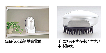 ●手にフィットして使いやすいサイドエラストマーグリップ採用1